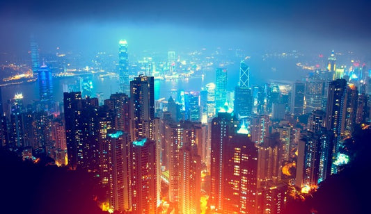 Hong Kong city lights