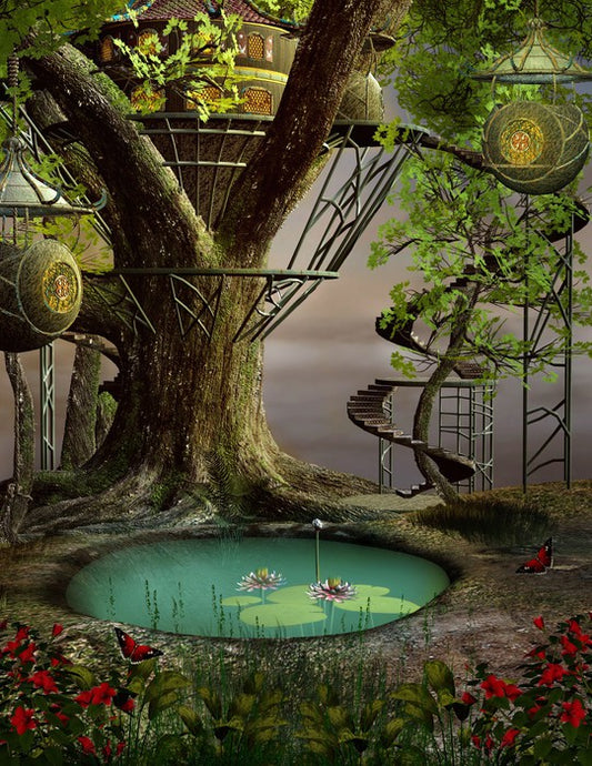 Mystic pond treehouse