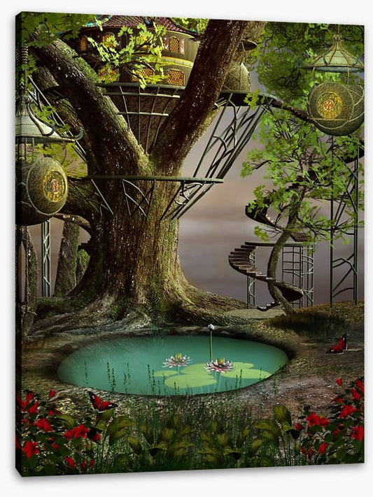 Mystic pond treehouse