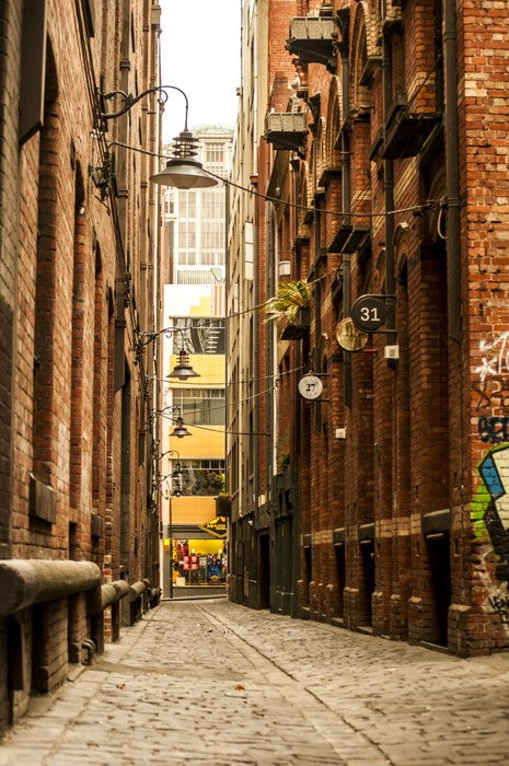 Cobbled lanes of Melbourne