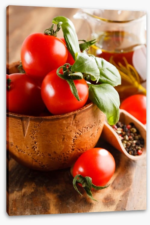 Tomatoes and basil