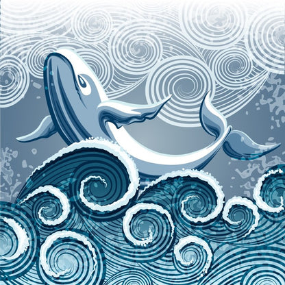Dancing whale