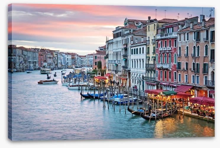 Sunset from the Rialto Bridge