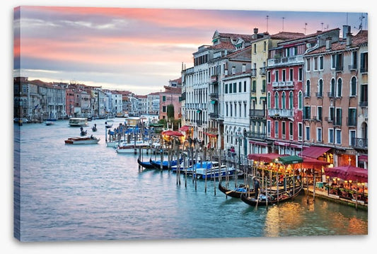 Sunset from the Rialto Bridge