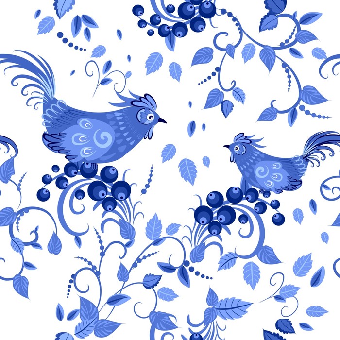 Blue bird berries
