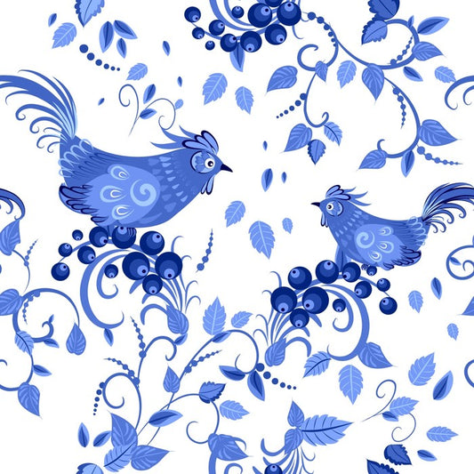 Blue bird berries
