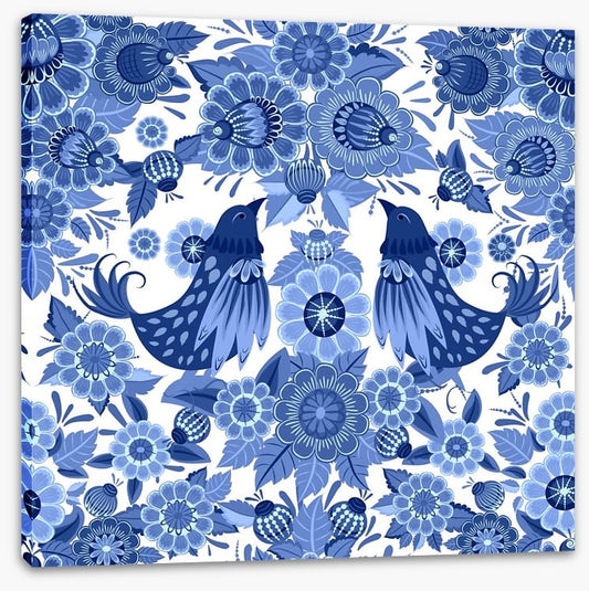 Blue bird bloom