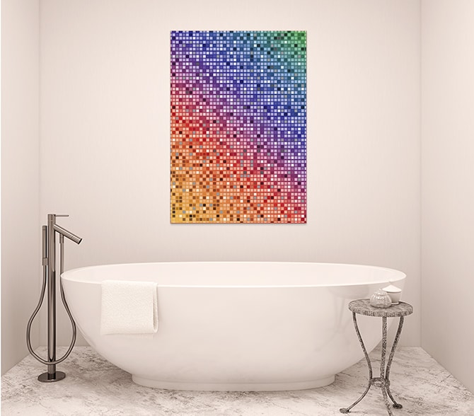 Rainbow mosaic