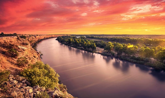 Murray river sunset