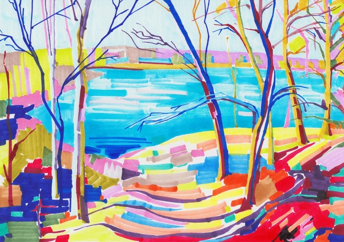 Summer by the lake