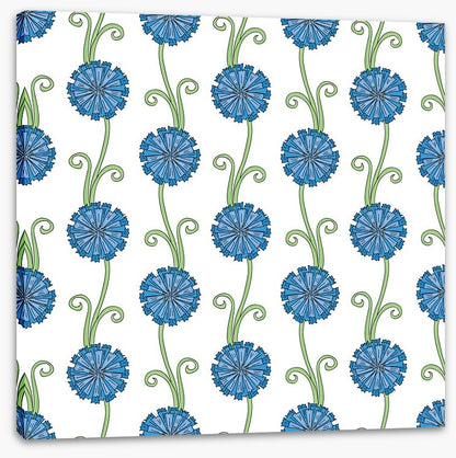 Blue flower stems