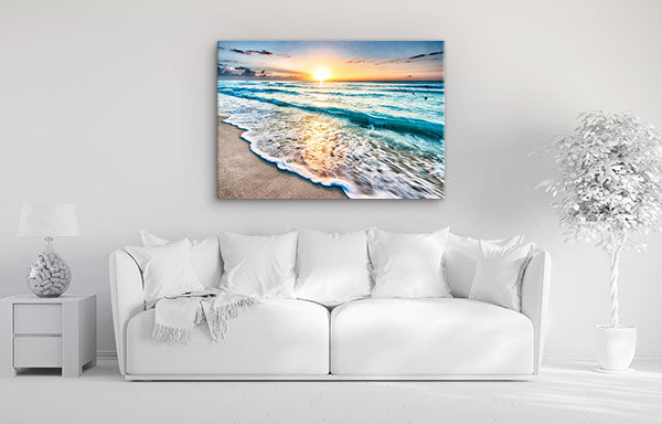 Sunrise over Cancun beach
