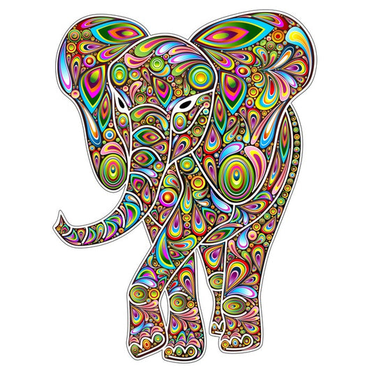 Psychedelic elephant