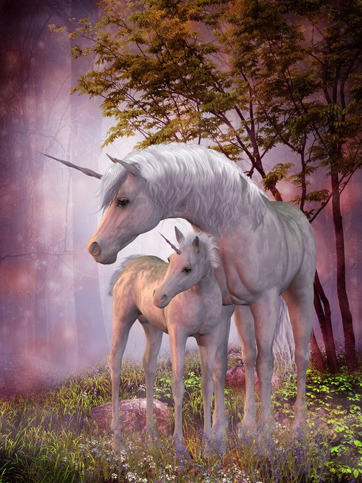 Unicorn foal and mum