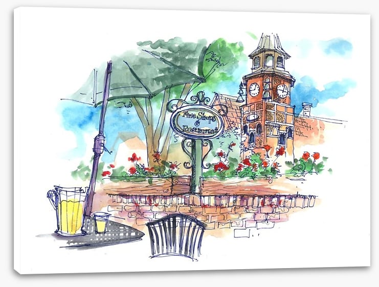 Cafe by the church