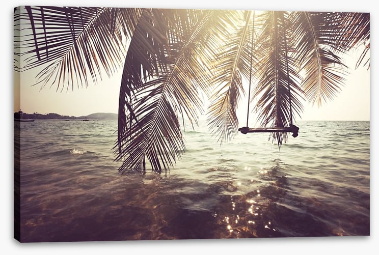 Palm frond swing
