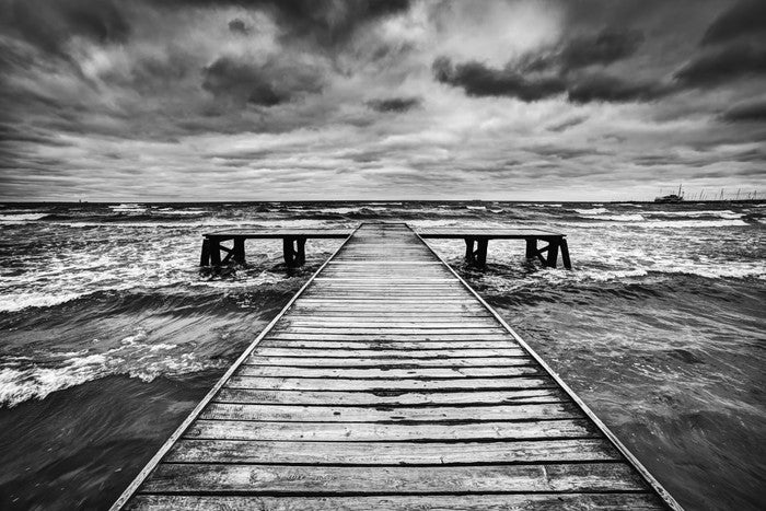 The old jetty and the storm