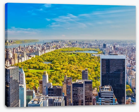 Central Park aerial, NYC