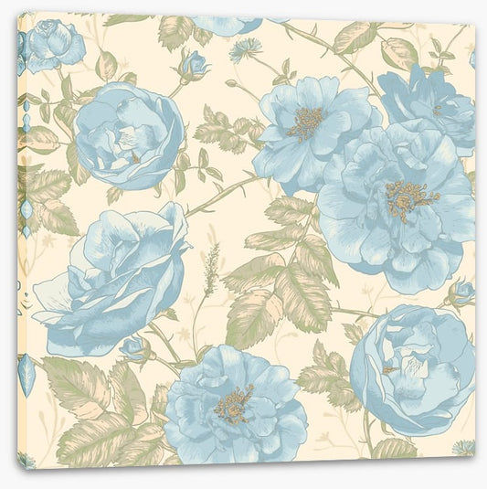 Vintage blue roses