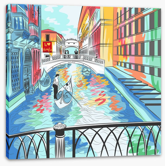 The colourful canal