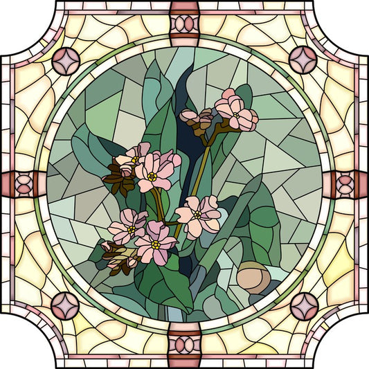 Pink blossom art nouveau