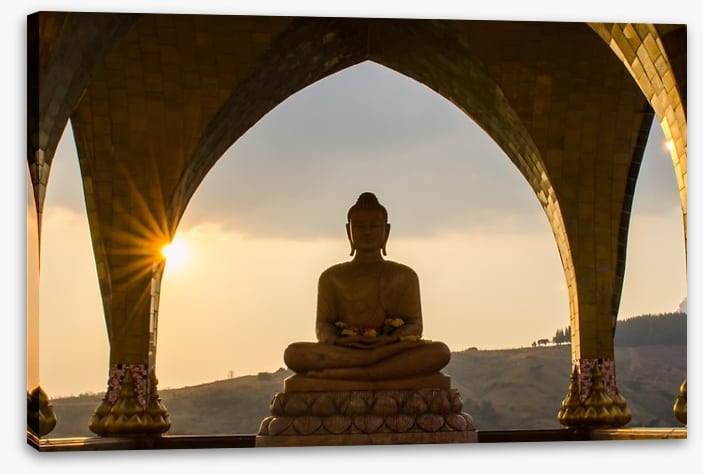 Buddha beneath the arch