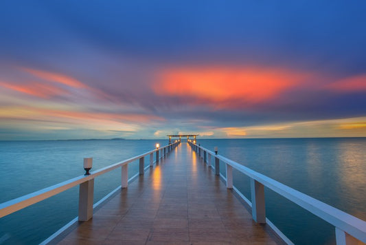Sunrise over the pier