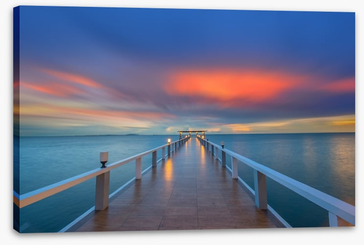 Sunrise over the pier
