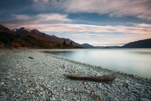 Shore of Lake Wakatipu, New Zealand
