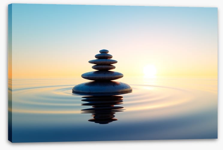 Stone tower at sunrise