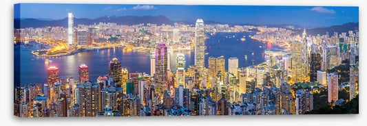 Hong Kong skyline at dusk