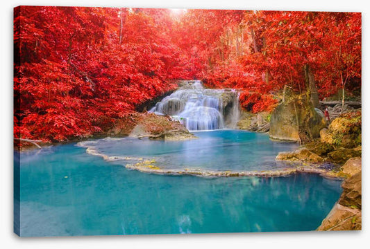 Autumn at Erawan waterfall