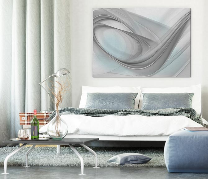Soft swirling grey