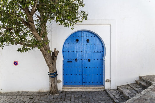The blue door, Tunisia