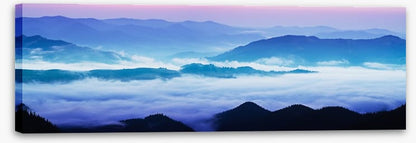 Mountain sunrise panorama