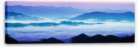 Mountain sunrise panorama