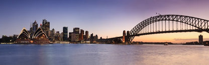 Sydney CBD panoramic at dusk