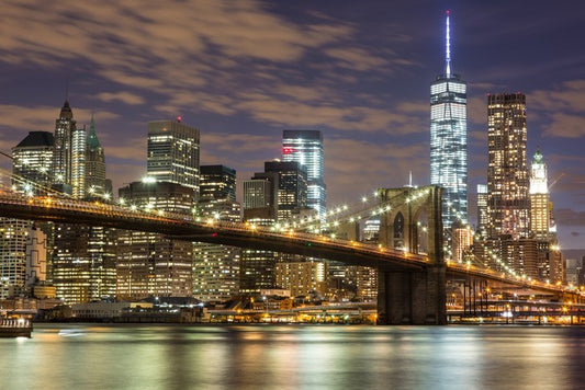 Brooklyn Bridge and downtown