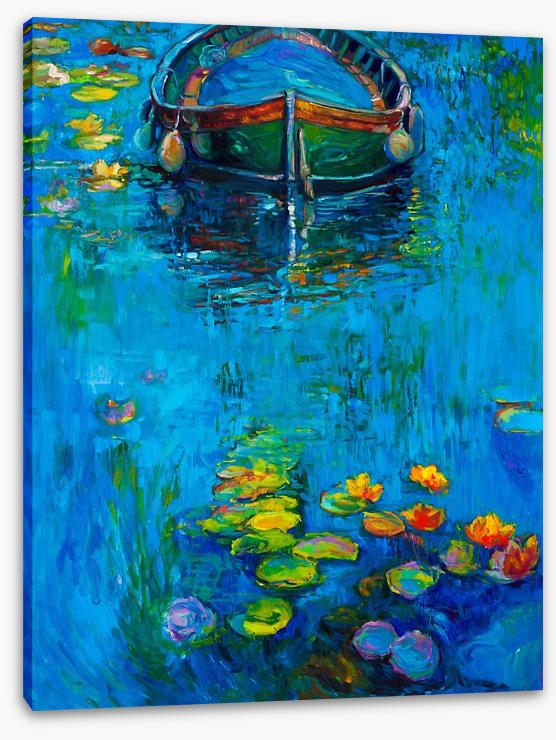 The boat and the lillies