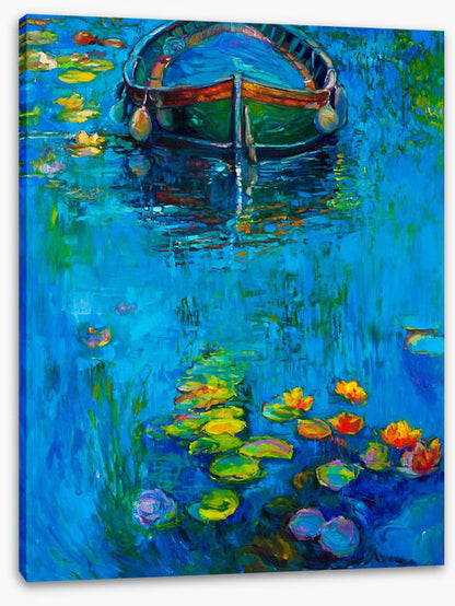 The boat and the lillies