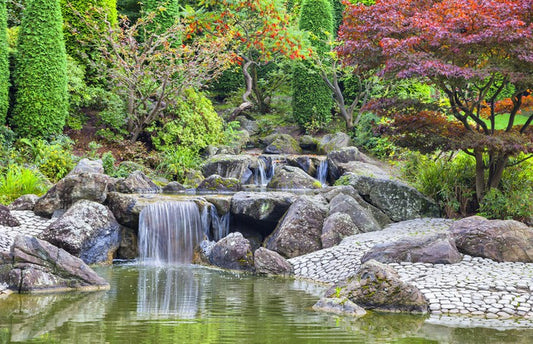 Japanese garden cascade