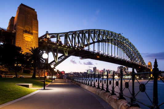 The bridge at dusk