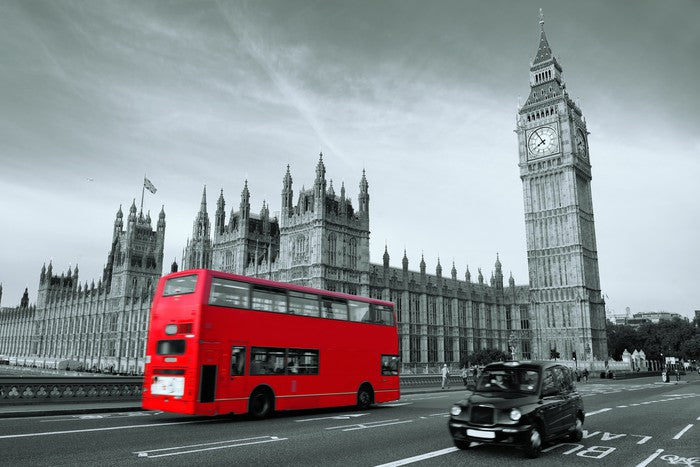 The old red bus