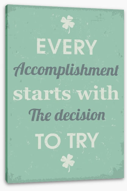 The decision to try