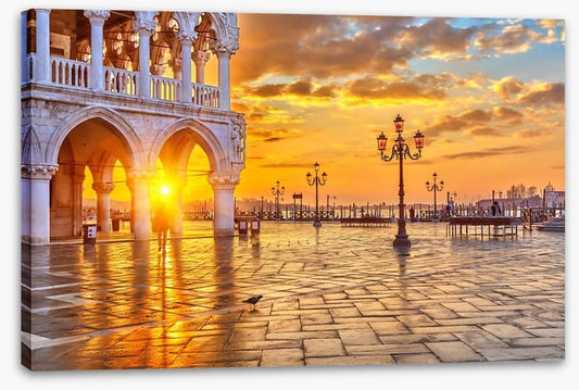Sunrise over San Marco piazza