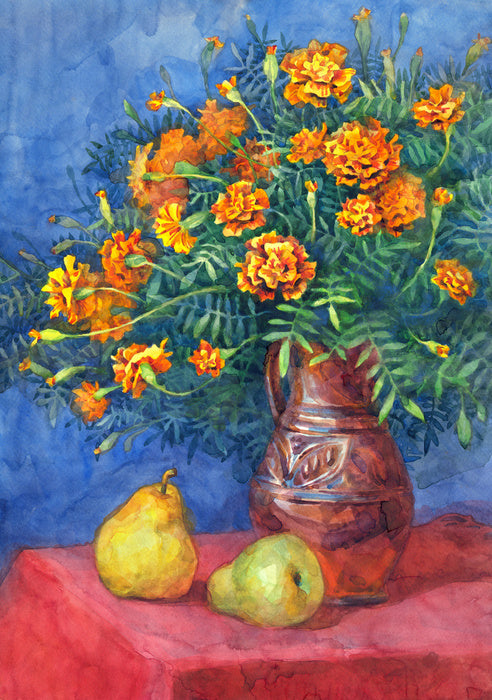 Golden marigold pears