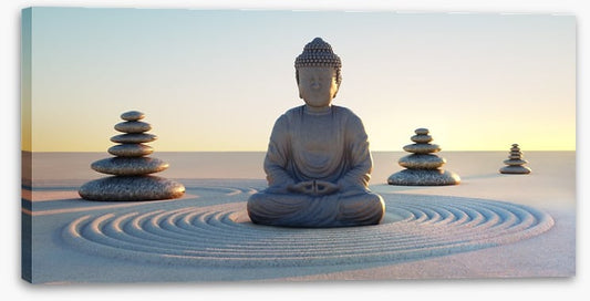 Rock garden buddha