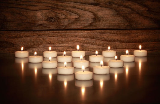 Tealights and teak