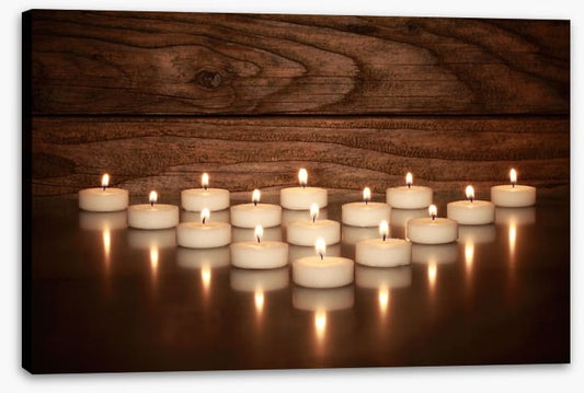 Tealights and teak