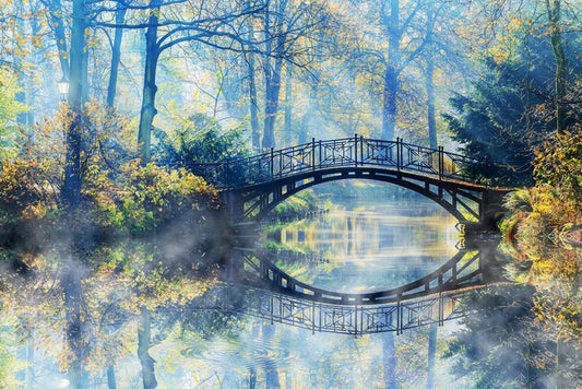 Sunbeam bridge reflections